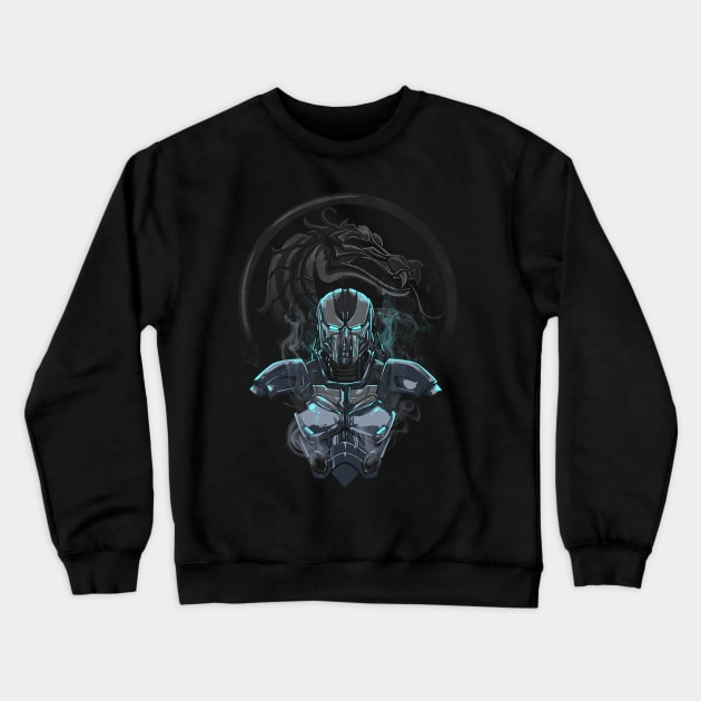 Grey Cyborg Crewneck Sweatshirt by Gleydson Barboza